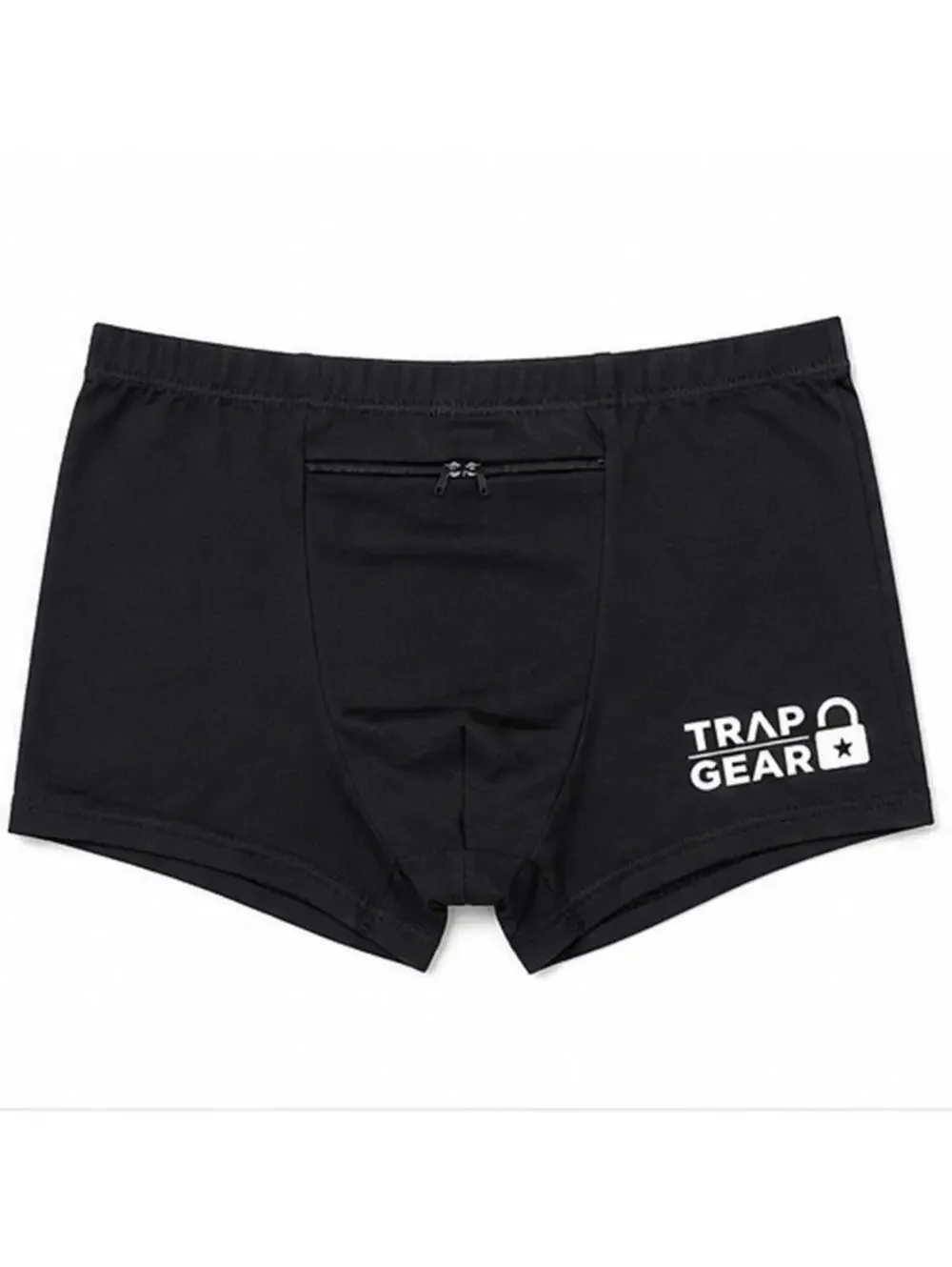 Trap Gear Men's Stash Underwear - Hidden Pocket Boxer Briefs for Travel Security